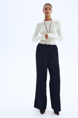 Pantal?n denim con cord?n de ajuste Feather Soft - H&m фото 5