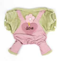 Комбинезон Love, размер М (ДС 30 см, ОГ 40 см, ОШ 30 см), зелёный/розовый - Simaland фото 7