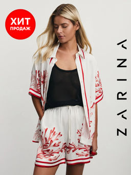 Шорты из вискозы с принтом / Zarina