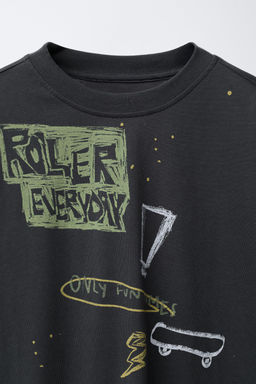 GRAFFITI PRINT T-SHIRT - Zara фото 3