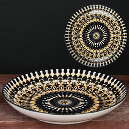 Блюдо круглое глубокое 25 см / ZY019 /уп 36/ - Галеонтрейд фото 2