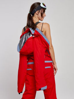 Горнолыжный комбинезон женский зимний красного цвета 2323Kr - Chunmai фото 22