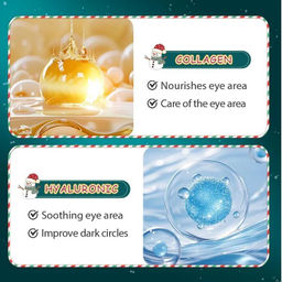 Рождественская фруктовая коллагеновая маска-патч для глаз