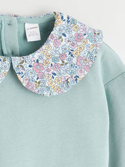 ?i?ekli K?z ?ocuk Sweatshirt ve Tayt