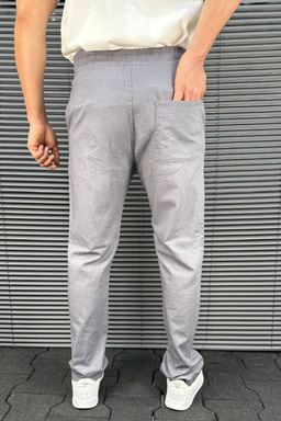 TRENDYOL MAN Gri Baggy/Bol Paca Beli Lastikli Rahat Kanvas Pantolon TMNSS25PL00043 - Trendyolmilla фото 2