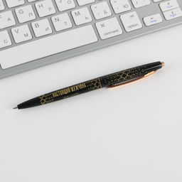 Ручка шариковая синяя паста 0.7 мм Настоящий мужчина пластик с тиснением на корпусе - Artfox фото 7