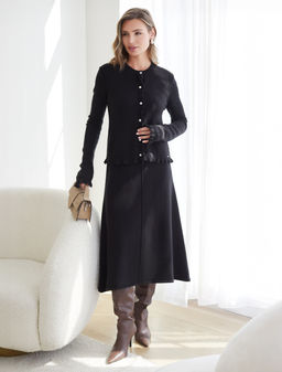 Юбка А-силуэта из пряжи с кашемиром - Vilatte фото 3