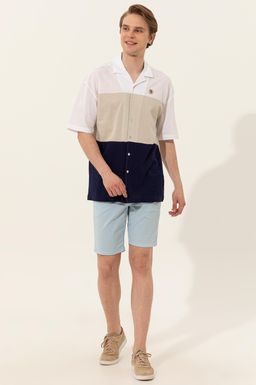 U. S. Polo Assn Мужские голубые тканые шорты