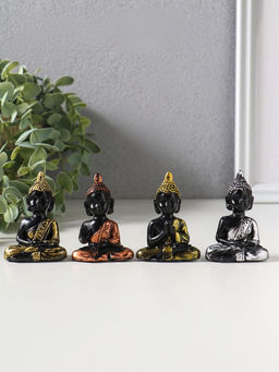 Сувенир полистоун "Будда нарядный" набор 4 шт 2,3х4,5х6 см