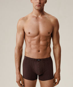 ATLANTIC 3MH-218 Трусы шорты Small Print - набор 3 шт. изумрудный + темно-серый меланж + баклажан  фото 2