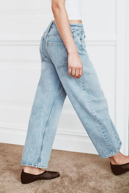 JEANS ZW COLLECTION ANKLE RELAXED TIRO MEDIO / Azul claro - Zara фото 4