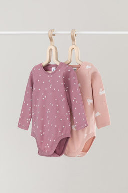 Crockid _ К 6342-2уп/цветочные снежинки,зайчики набор полукомбинезон (боди) яс фото 2