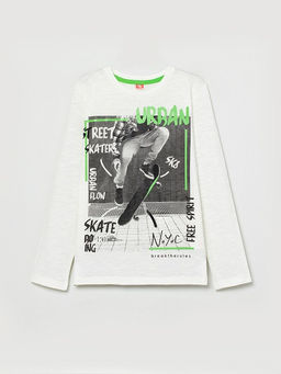 CWJB 62909-21-293 Джемпер модель "лонгслив" для мальчика, экрю