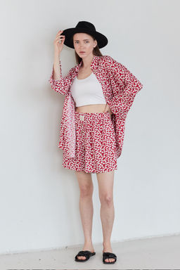 Костюм женский SET003/13/Красный, белый - M&G all natural фото 2