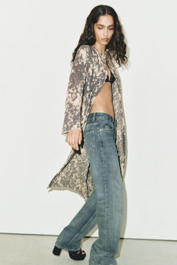 KNIT JACQUARD COAT - Zara фото 5