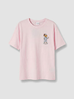 Bask?l? K?z ?ocuk ?ortlu Pijama Tak?m?
