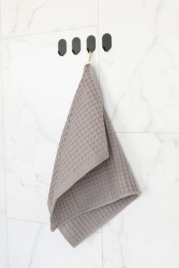 Полотенце кухонное 40х60 серый вафельное полотно