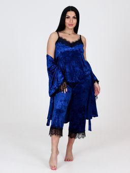 ХП-08 ЖЕНСКИЙ КОМПЛЕКТ ТРОЙКА (Синий) - А-дина фото 4