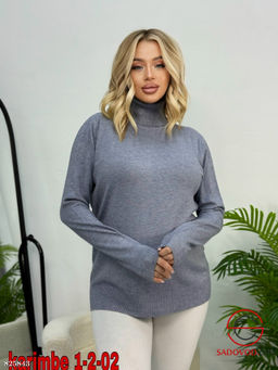 Водолазка женская однотонная