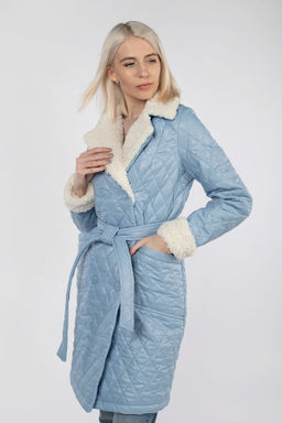 Пальто женское демисезонное (пояс) - Империя пальто фото 4