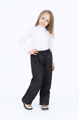 Брюки на поясе мембранные демисезонные черные - Arctic kids фото 12
