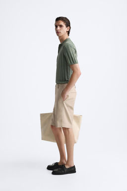 RIBBED KNIT POLO SHIRT - Zara фото 12