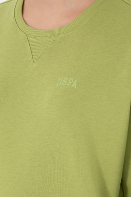 Женский базовый свитшот фисташкового цвета Неожиданная скидка в корзине - U.s. polo assn фото 7
