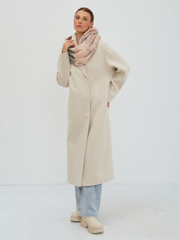 В составе шерсть. Большой теплый двусторонний палантин - Tantino фото 14