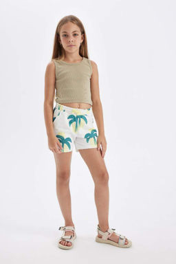 Шорты с рисунком для девочек - Defacto фото 3