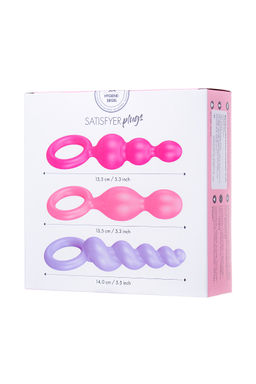 Набор анальных плагов Satisfyer, силикон, ассорти, 13,5 см.  фото 22