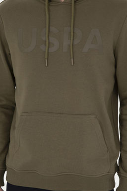 Мужской базовый свитшот цвета хаки Неожиданная скидка в корзине - U.s. polo assn фото 6