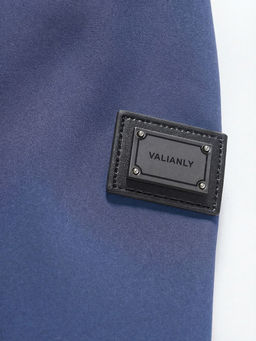 Ветровка женская софтшелл виндстоппер с капюшоном спортивная синего цвета 9616_1S