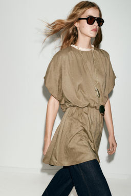 FAUX SUEDE SHORT DRESS - Zara фото 4
