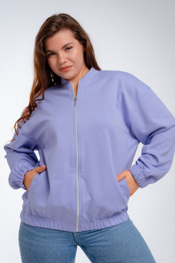 Бомбер из коттон фита сирень - Амадэль фото 20