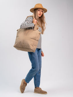 Сумка-шоппер "Зима" бежевый