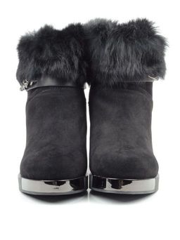 04-206W-8Y1 8J33M Ботинки зимние женские (натуральная замша, натуральный мех) - Фабричный китай фото 9