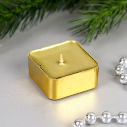 Свеча 25 штук набор Квадрат / M-2507 /уп 24/48/Новогодняя (Серебро) - Галеонтрейд фото 3