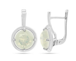 Серьги из серебра лунный камень, Ю-200М47