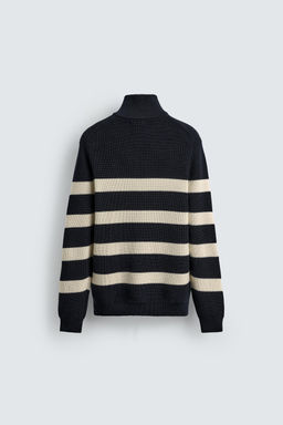 PURL KNIT QUARTER-ZIP JUMPER - Zara фото 8