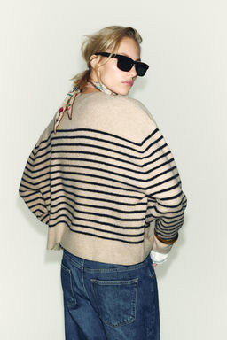 STRIPED KNIT SWEATER - Zara фото 4