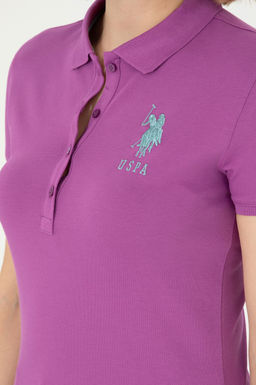 Женская фиолетовая базовая футболка Неожиданная скидка в корзине - U.s. polo assn фото 7