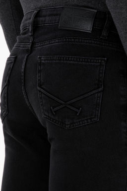 Erkek Siyah Slim Fit Jean Pantolon