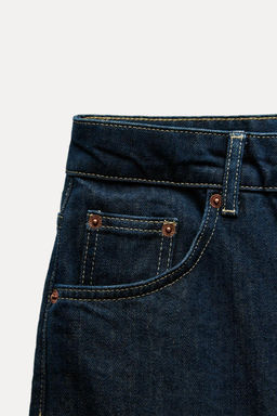 TRF BALLOON CURVED LEG MID-WAIST JEANS - Zara фото 10