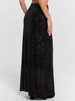 Юбка женская макси черная с пайетками черный 152798 - Mark formelle фото 5