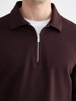 Polo Yaka Erkek Sweatshirt