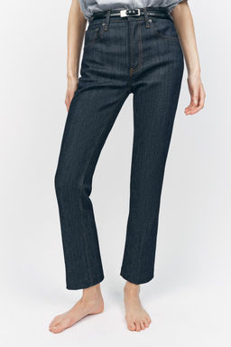 ZW COLLECTION HIGH-WAIST BOOTCUT CROPPED JEANS - Zara фото 8