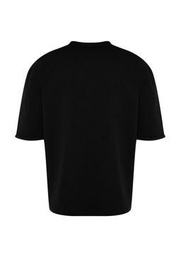 TRENDYOL MAN Siyah Oversize/Genis Kesim K?sa Kol Cepli Etiket Detayl? T-Shirt TMNSS23TS00077 - Trendyolmilla фото 25