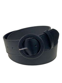 Ремень женский из искусственной кожи, цвет черный