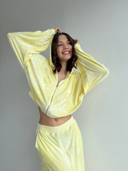 317 Женский комплект на молнии, лимонный - Knitka wear фото 3