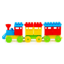 Конструктор - Паровоз с двумя вагонами - Полесье фото 2